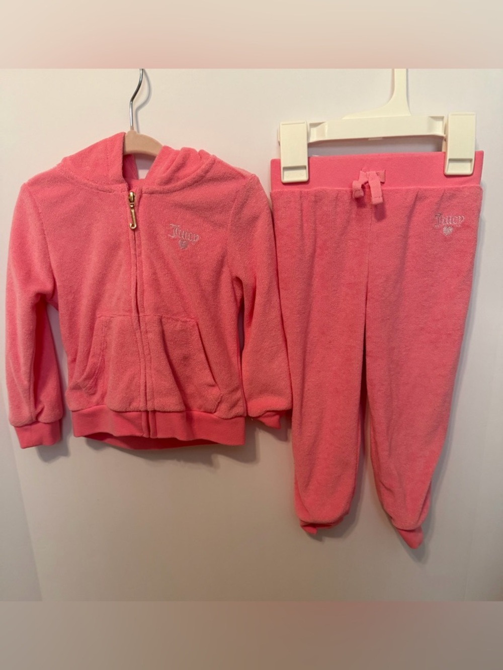 Juicy Couture Pink Kids Hoodie & Pants Set 18M
